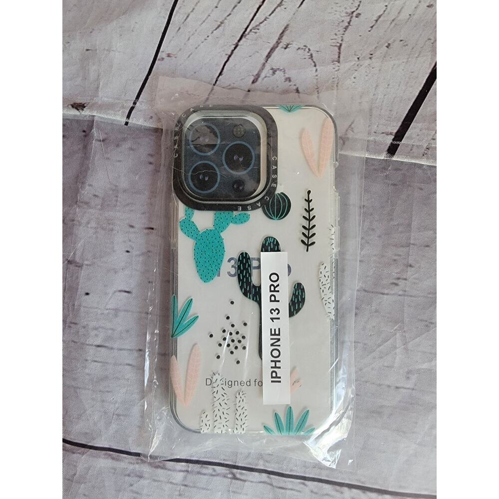 iphone 13 Pro Cactus Themed Clear Case New